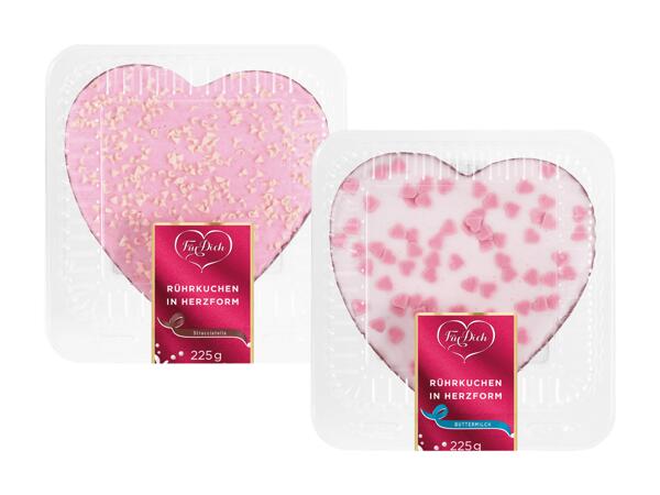 Kuchen in Herzform