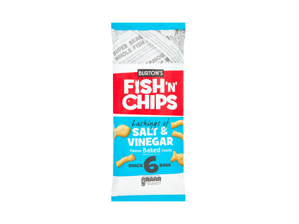 Burton's Fish 'n' Chips Snack Bags