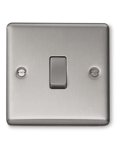 Brushed Steel 2-Way Switch