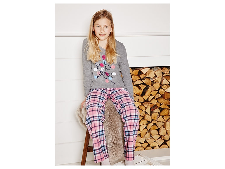 PEPPERTS Girls' Flannel Pyjama Bottoms