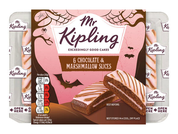 Mr Kipling 6 Chocolate & Marshmallow Slices