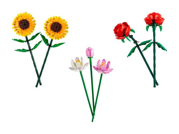 Assortiment de fleurs Lego