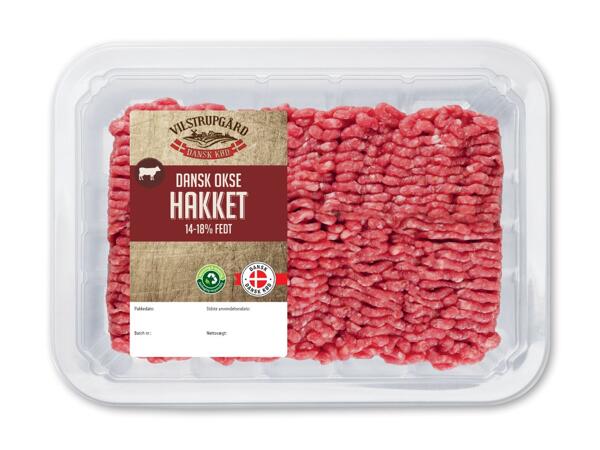 Hakket dansk oksekød