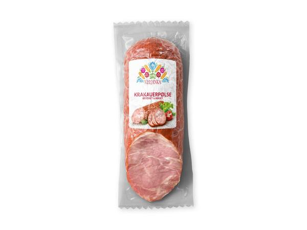Krakauerpølse eller røget polsk pølse