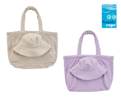 Terry Jacquard Beach Towel or Bag and Hat Set