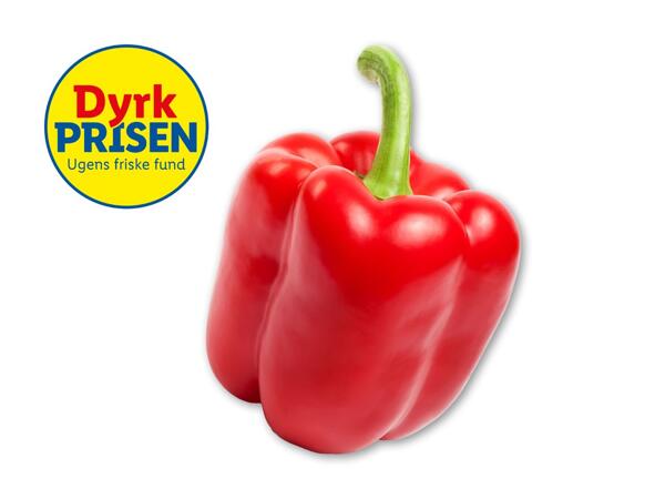 Rød peberfrugt