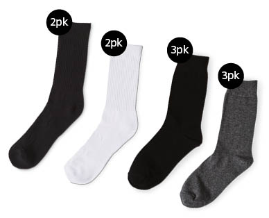 Men's Socks 2pk/3pk