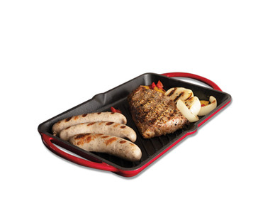 Crofton Rectangular Cast Iron Skinny Griddle or Grill Pan - Aldi - US ...