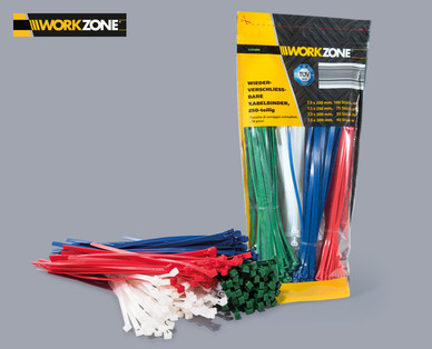WORKZONE Kabelbindersortiment, 250-teilig
