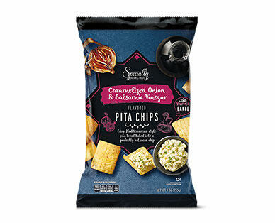 Specially Selected Caramelized Onion & Balsamic Vinegar or Gorgonzola Pita Chips