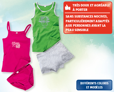 Ensemble de sous-vêtements pour enfants, 2 pièces FEELING BIO