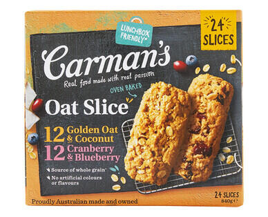 Carman's Oat Slice 24pk/840g
