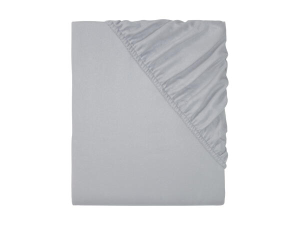 Livarno Home King Size Fleece Fitted Sheet