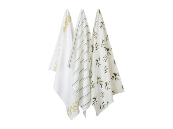 Livarno Home Tea Towels - Set of 3