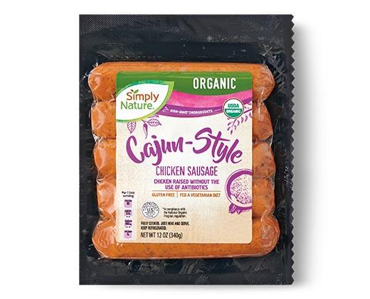 Simply Nature Organic Cajun or Spicy Chicken Sausage