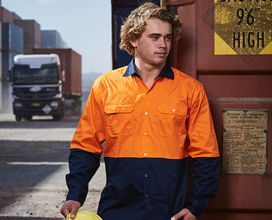 Mens Hi-Vis Drill Shirt