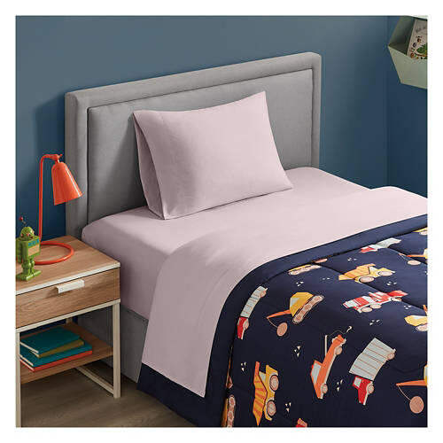 Twin Size Bed Sheet Set, Pink