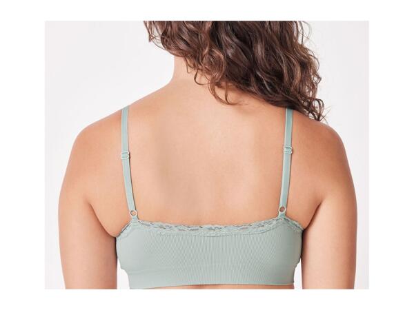 Esmara Ladies' Seamless Padded Soft Bra - Green