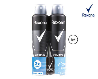 Rexona Antiperspirant Aerosol Deodorant 2 x 145g