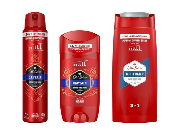 Spray/stick deodorante, gel doccia 3 in 1 Old Spice