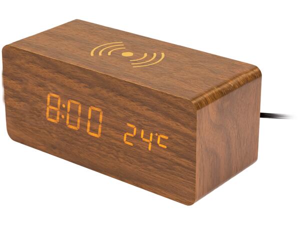 Digital Alarm Clock with QI Charging Station