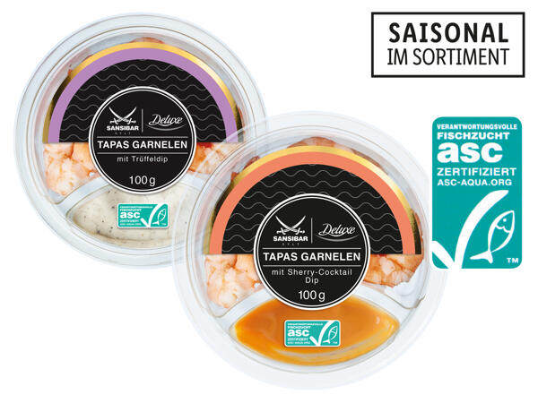 Tapas Garnelen mit Dip