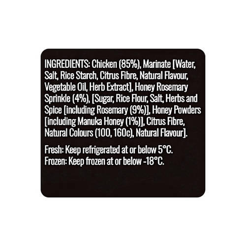 Manuka Honey & Rosemary Boneless Chicken