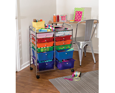 Easy Home 12-Drawer Rolling Cart