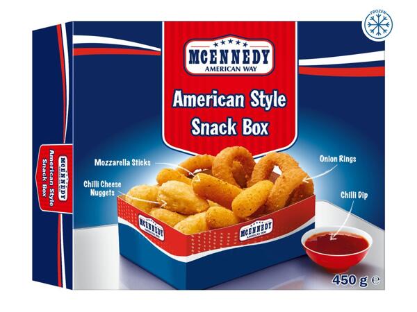 MCENNEDY American Snack Box with Chilli Dip