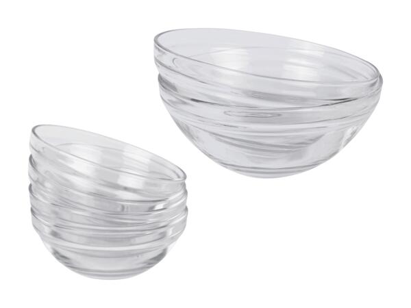 Glas-Servierschalen-Set