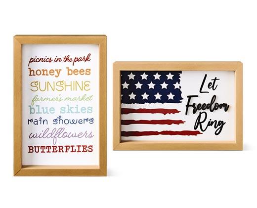 Huntington Home 
 Summer Reversible Box Sign