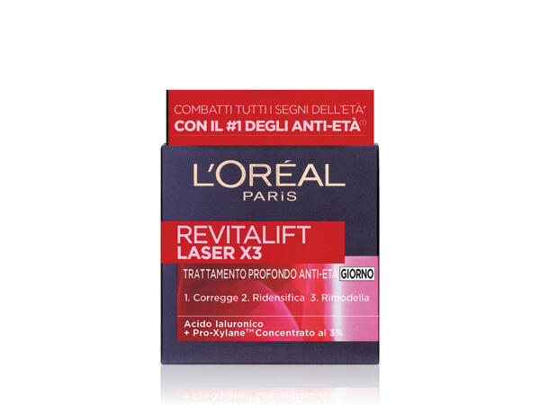 Filler/Golden Age face cream and vials, Laser X3 face cream