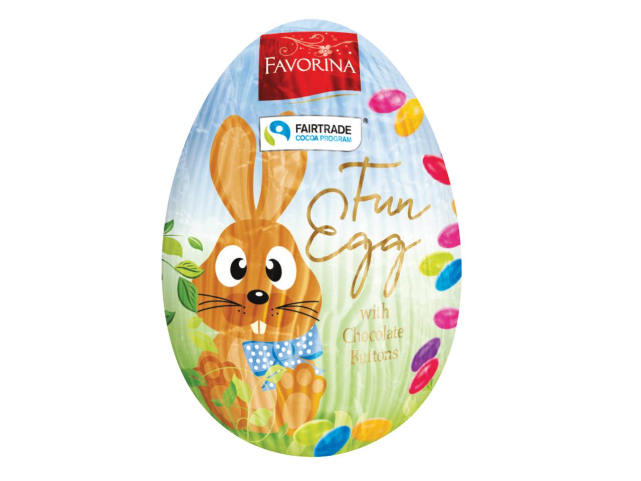 Fun Egg with Chocolate Buttons