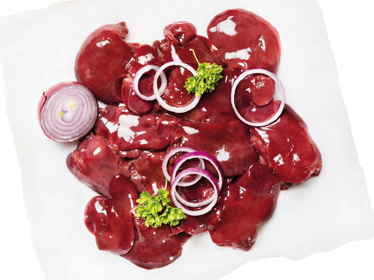 Frische österreichische Hendl Leber