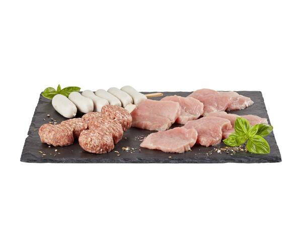 Carni assortite per spiedini per griglia da tavolo