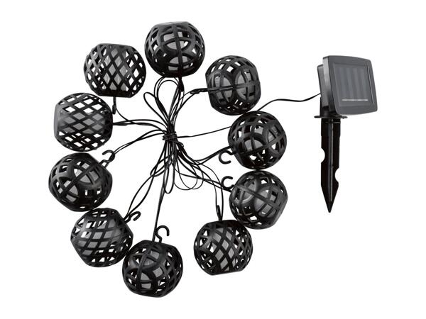 Livarno Home Solar Flaming Lantern String Lights