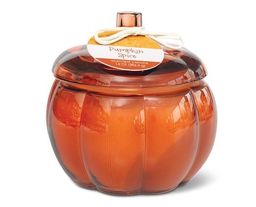 Huntington Home 
 Glass Pumpkin Candle