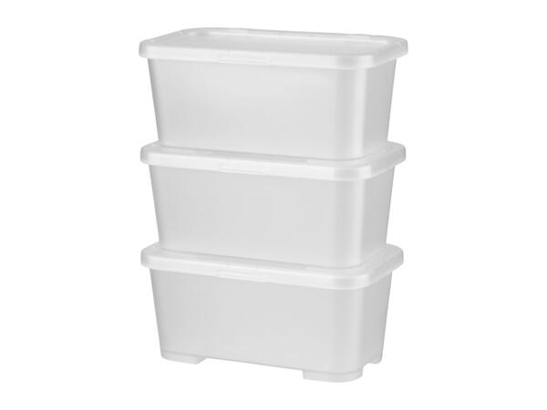 W5 White Storage Box Set - 3 Piece Set