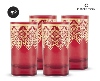 MOROCCAN GLASSES 4PK