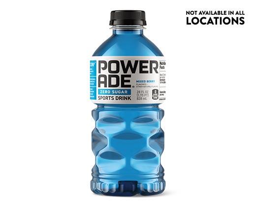 Powerade 
 Berry Blast or Mixed Berry Zero