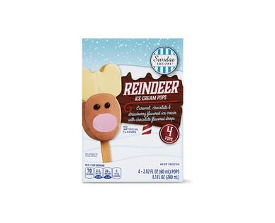 Sundae Shoppe Reindeer or Snowman Character Pops