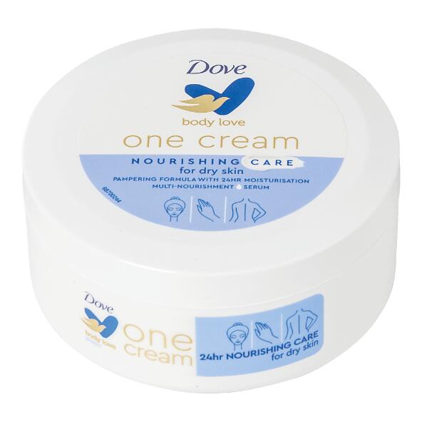DOVE(R) 				One cream ou mousse de douche