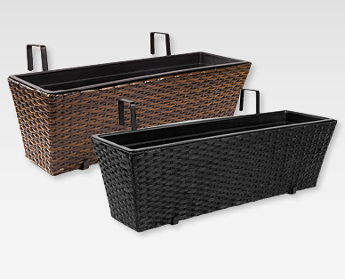 GARDENLINE(R) Balkonkasten in Rattan-Optik