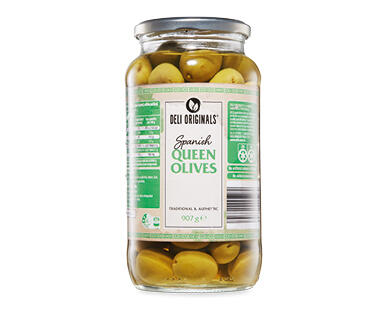 Deli Originals Whole Queen Green Olives 907g