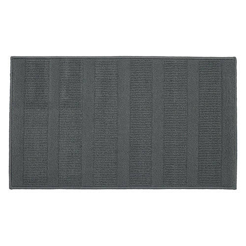 20" x 34" Rectangle Shaped Kitchen Accent Rug - Gray Vertigo