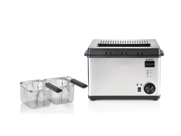 3 basket stainless steel fryer