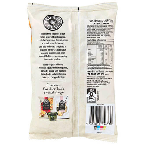 Crostini Roast Garlic & Italian Herbs 115g