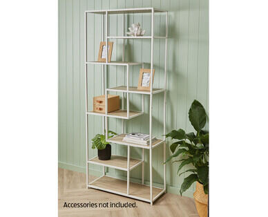 Display Bookshelf - White/Natural