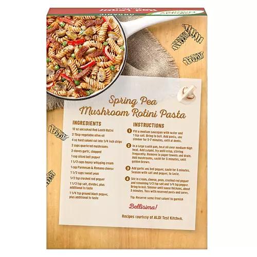 Organic Gluten Free Red Lentil Rotini Pasta, 12 oz