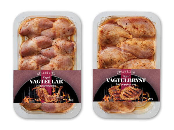Vagtelbryst eller -lår
